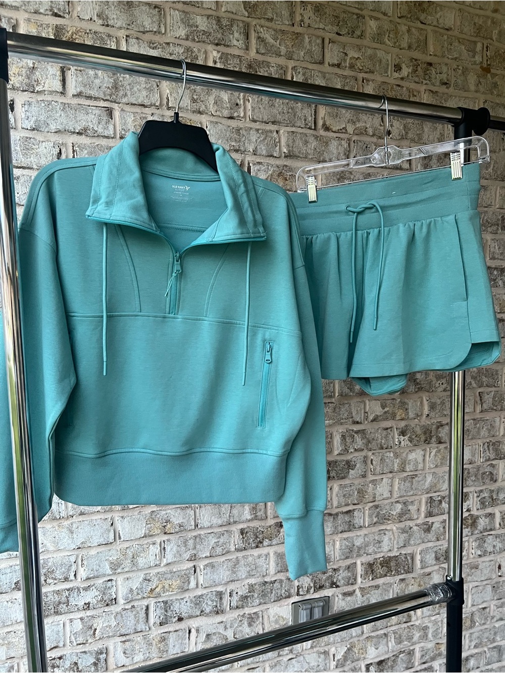 Old Navy Active Aqua Fleece Pullover Dynamic Fleece size medium